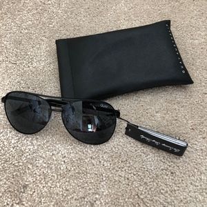 Quay Australia Black Aviator Sunglasses